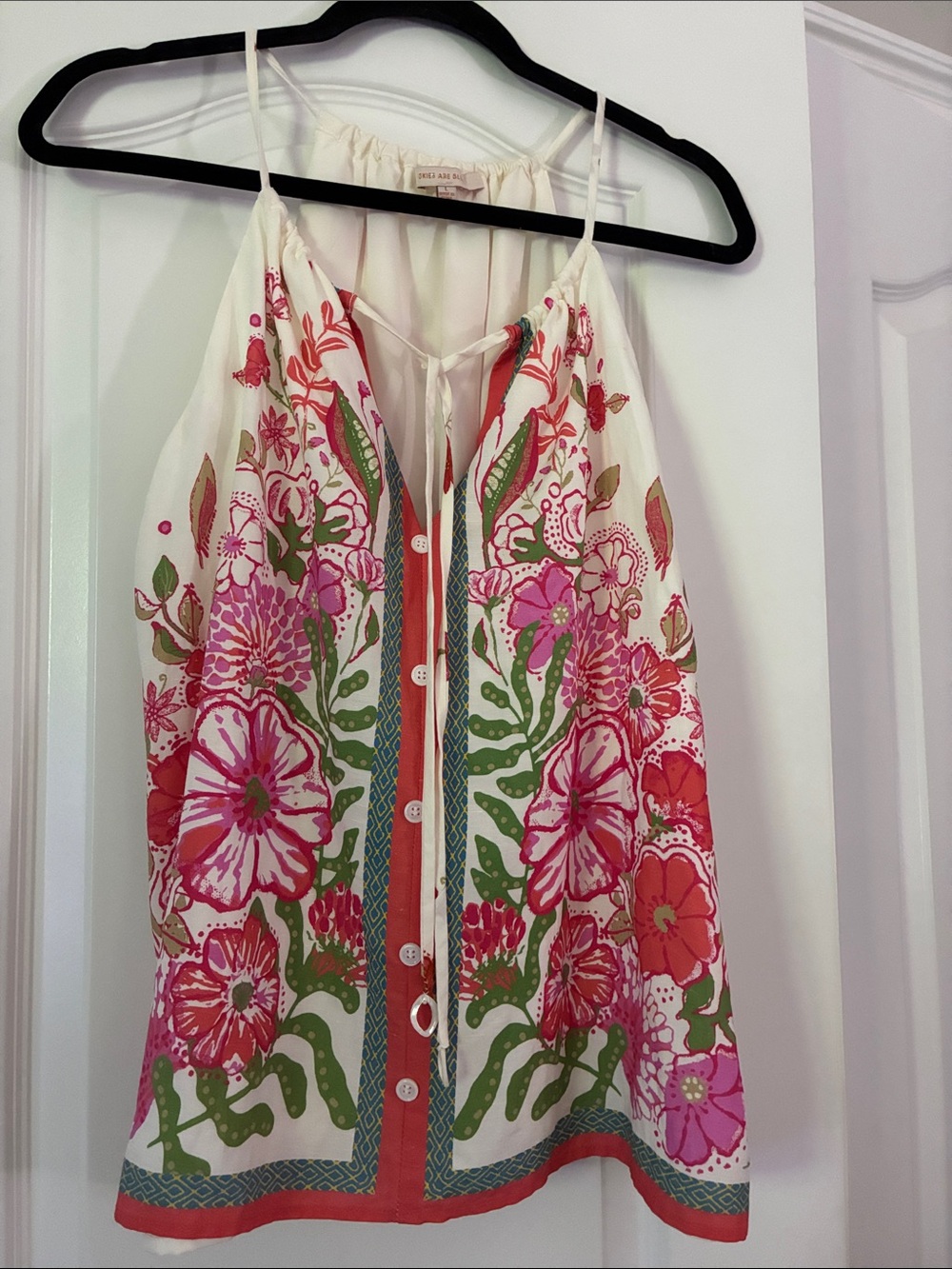 Skies Are Blue Adair Pink Floral Print Top - Picture 3 of 9
